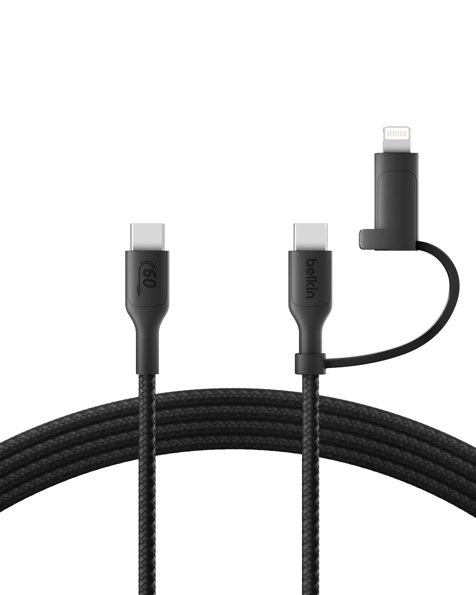 Belkin BoostCharge Braided 2-in-1 USB-C to Lightning Cable