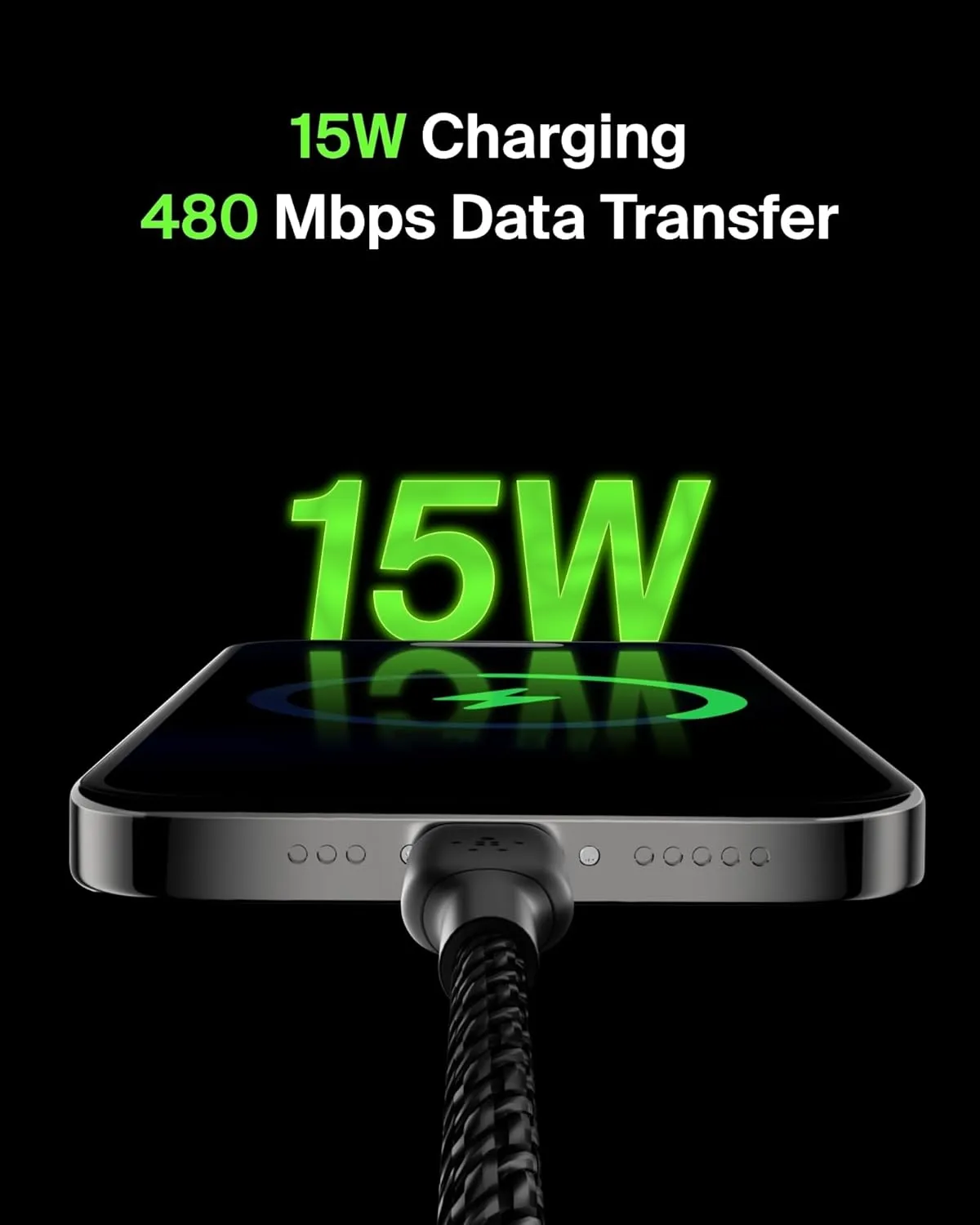 Belkin BoostCharge Braided USB-C to USB-A Cable