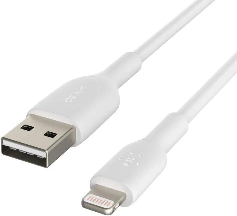 Belkin CAA001bt0MWH BOOST UP CHARGE Lightning to USB-A Cable, 6 Inches
