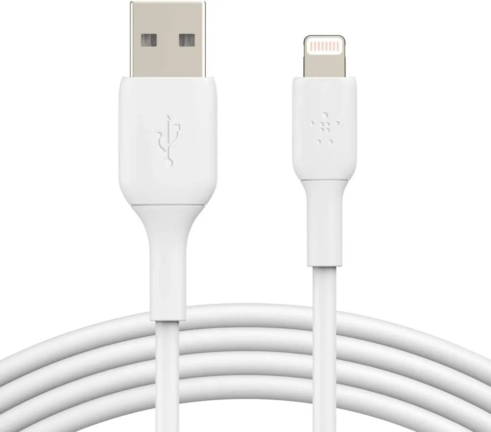 Belkin CAA001bt0MWH BOOST UP CHARGE Lightning to USB-A Cable, 6 Inches