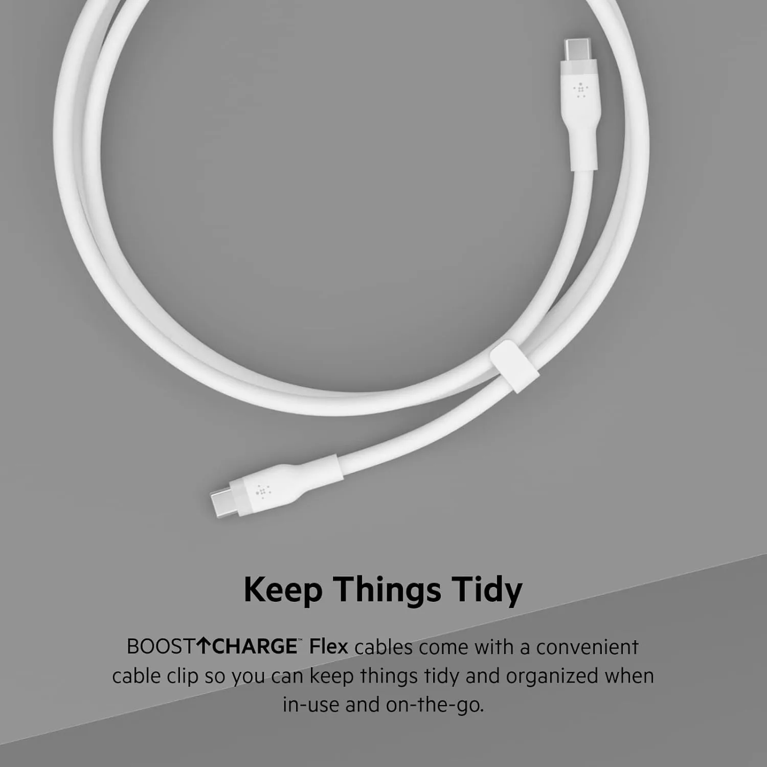 BELKIN BoostCharge Flex Silicone USB-C to USB-C Charging Cable