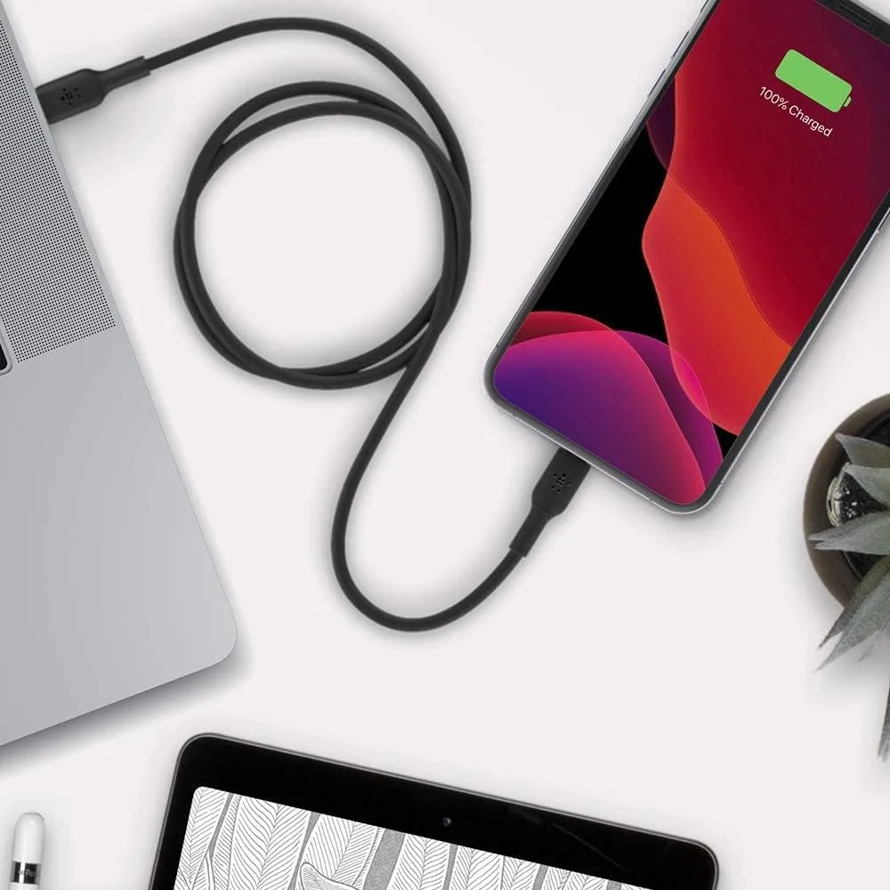 Belkin BoostCharge USB-C to Lightning Cable - MFi Certified 18W Power Delivery