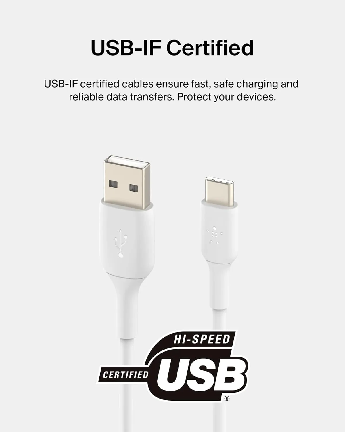 Belkin BoostCharge USB-C to USB-A Cable