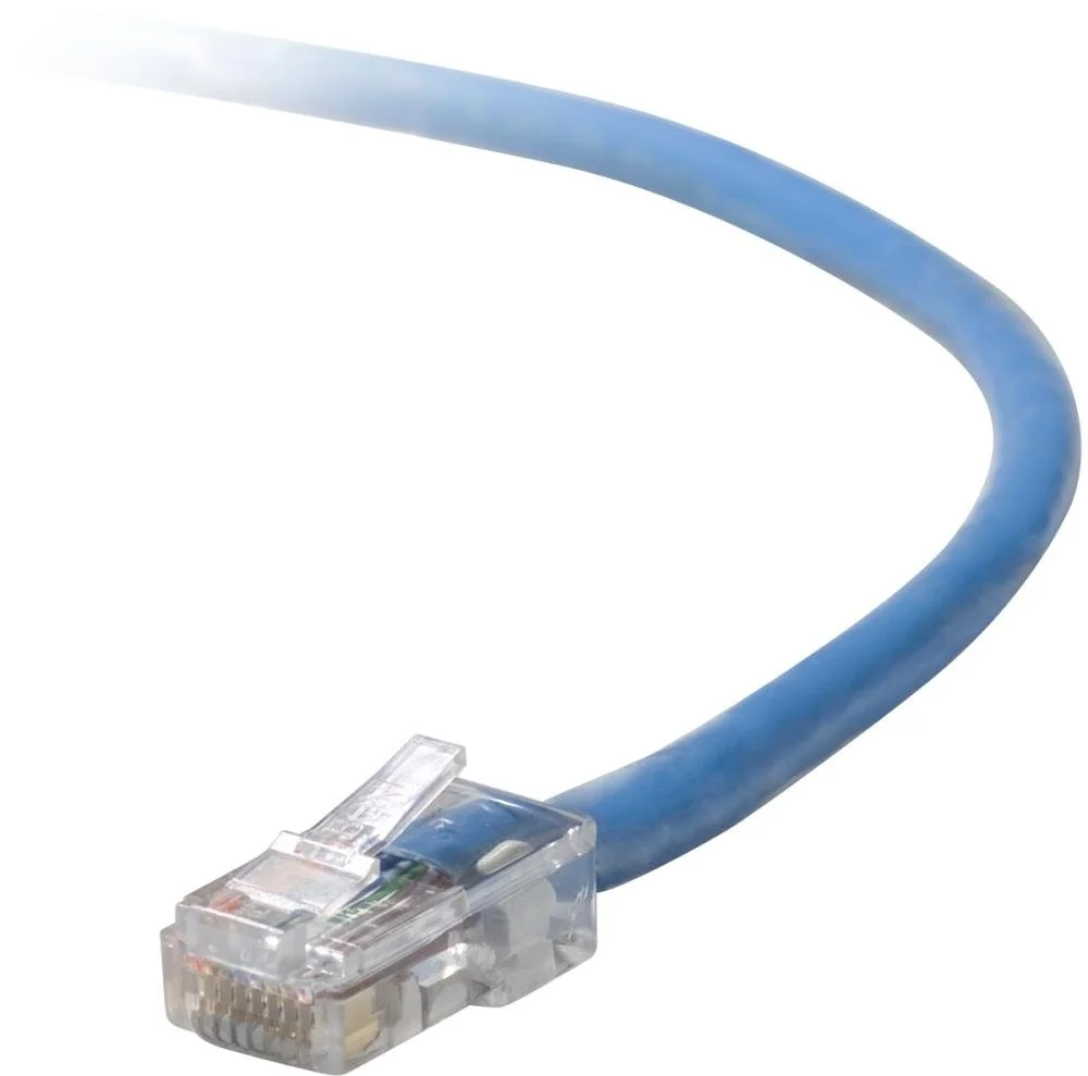 Belkin Cat5e Patch Cable - RJ-45 Male Network - RJ-45 Male Network - 1ft - Blue, A3L79101BLU