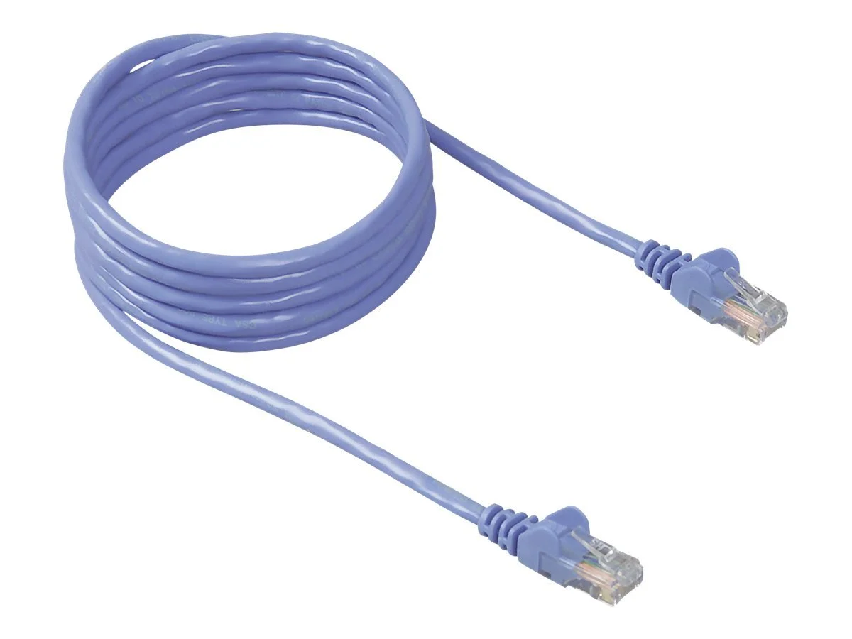 Belkin Cat5e Patch Cable - RJ-45 Male - RJ-45 Male - 30ft - Blue