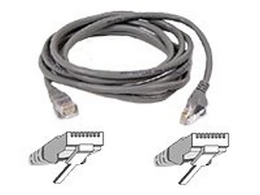 Belkin Cat5e Patch Cable - RJ-45 Male Network - RJ-45 Male Network - 5ft - Gray