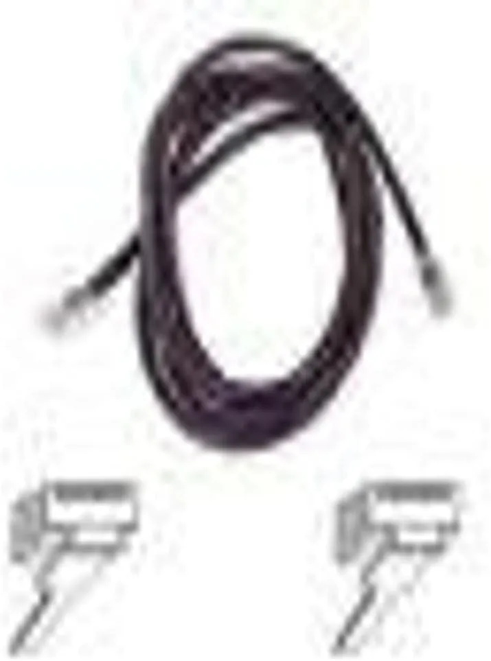 Belkin 7ft Copper Cat5e Cable - 24 AWG Wires - Black - RJ-45 Male Network - RJ-45 Male Network - 7ft - Black