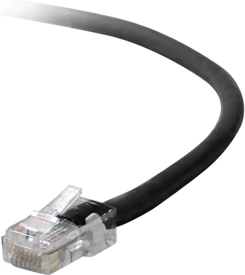 Belkin Cat5e Patch Cable - RJ-45 Male Network - RJ-45 Male Network - 2ft - Black