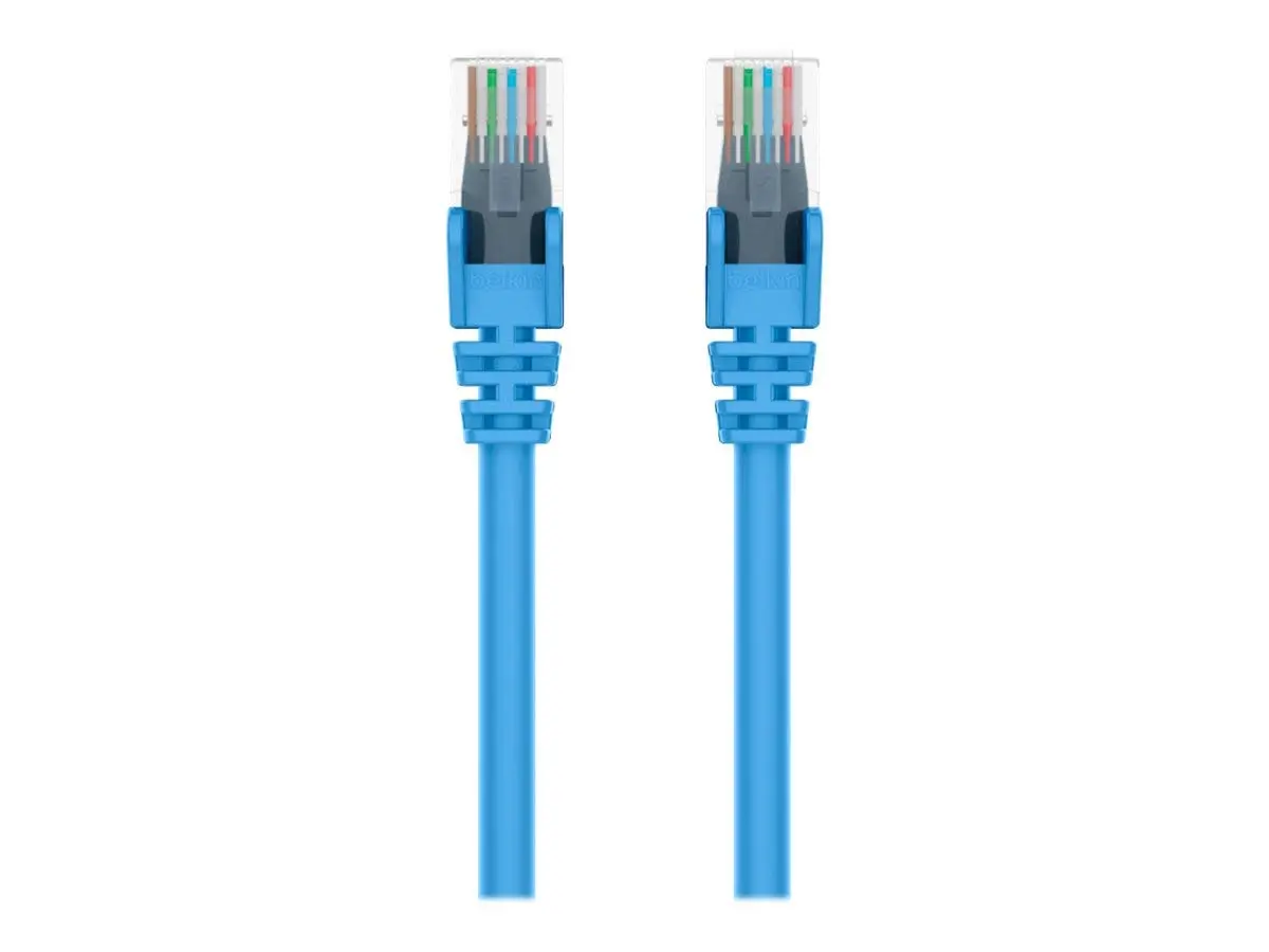 Belkin Cat6 Patch Cable - RJ-45 Male Network - RJ-45 Male Network - 10ft - Blue