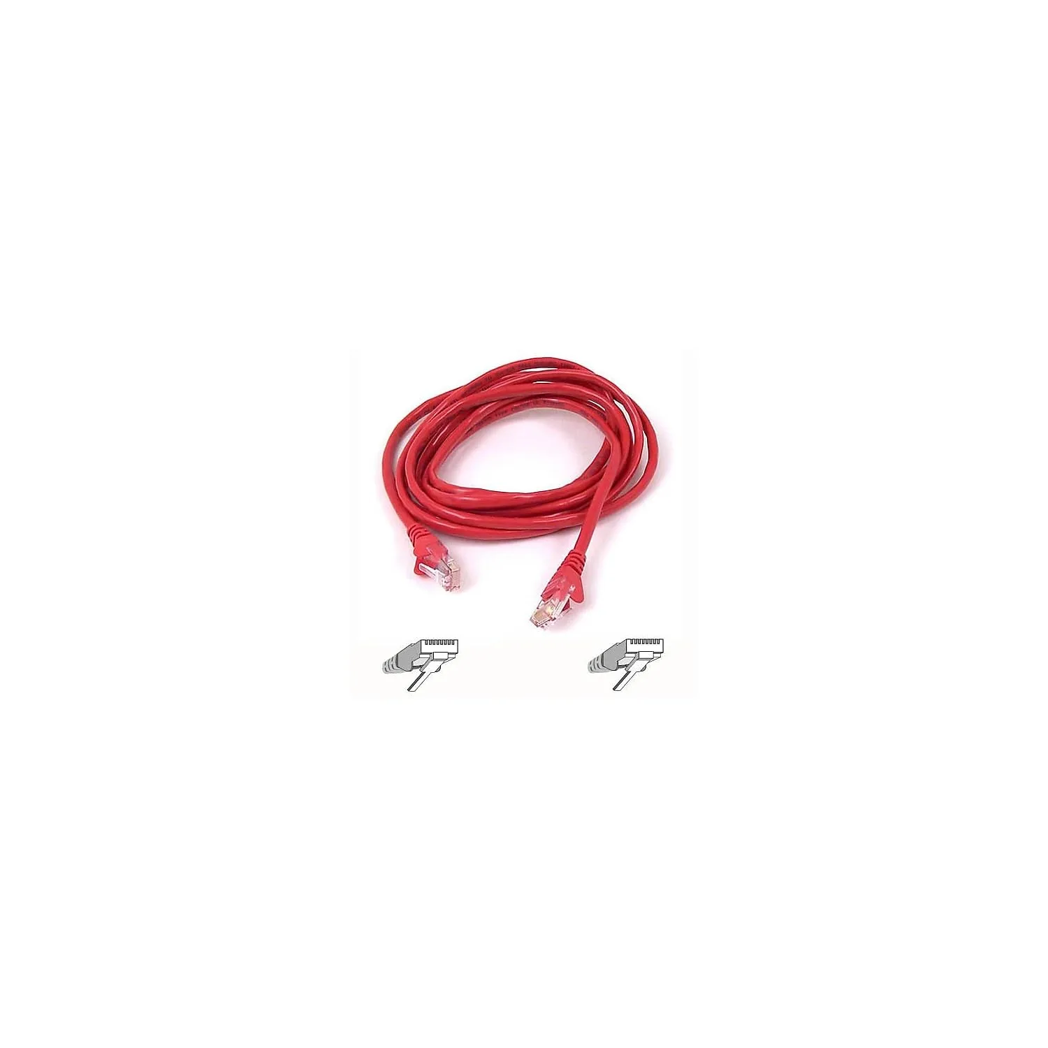 Belkin Cable,CAT6,UTP,RJ45M/M,10',RED,Patch,SNAGLESS