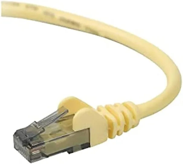 BELKIN A3L980-03-YLW-S 3FT CAT6 SNAGLESS PATCH CABLE, UTP, YELLOW PVC JACKET, 23