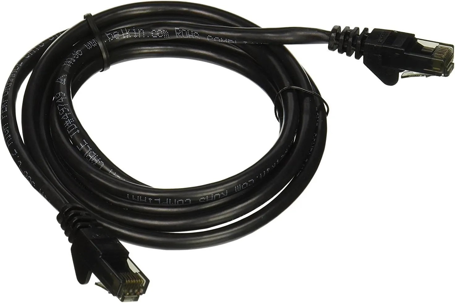 Belkin Cat6 Ethernet Patch Cable - 5ft RJ45 M/M, Black (A3L980-05-BLK)