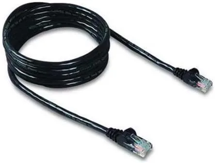 Belkin Cat6 Ethernet Patch Cable - 5ft RJ45 M/M, Black (A3L980-05-BLK)