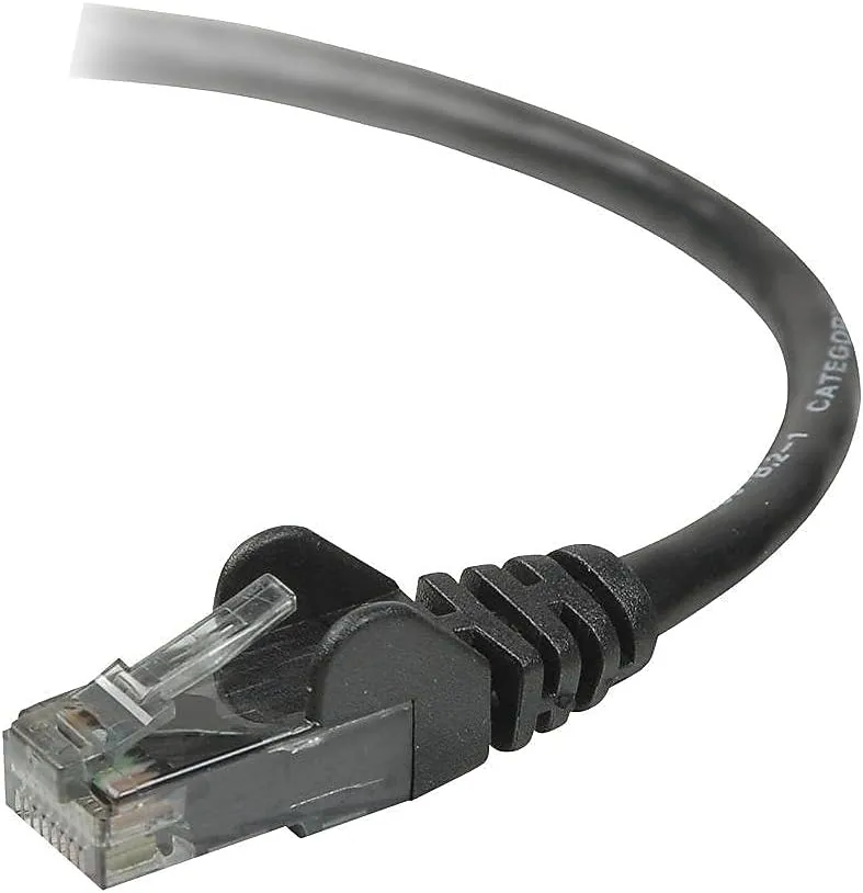 Belkin Cat.6 UTP Patch Cable - RJ-45 Male - RJ-45 Male - 7ft - Black