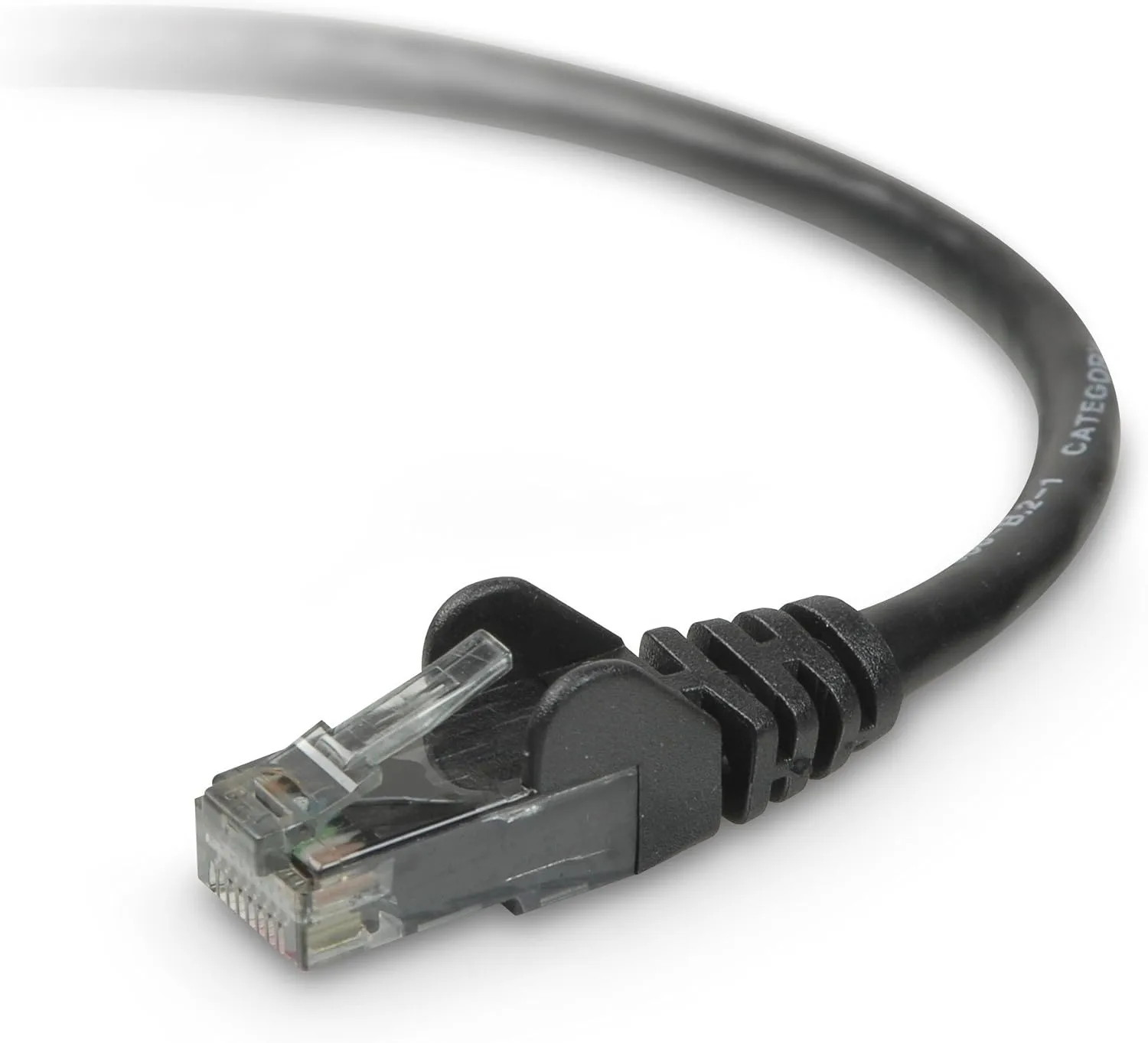 Belkin CAT6 Ethernet Patch Cable, RJ45 M/M - A3L980-25-BLK (25 ft, Black)