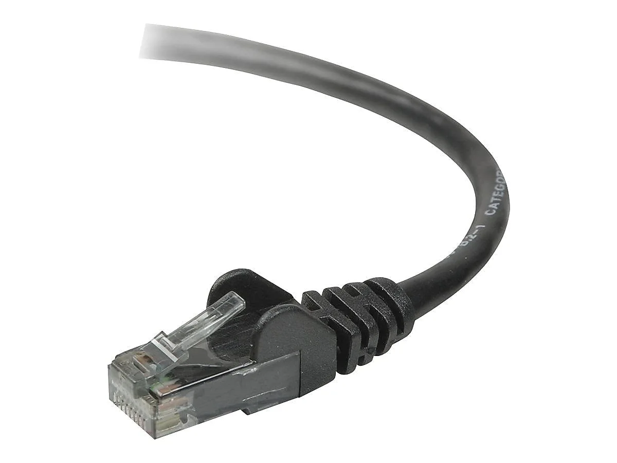 Belkin Cat.6 UTP Patch Cable - RJ-45 Male - RJ-45 Male - 7ft - Black