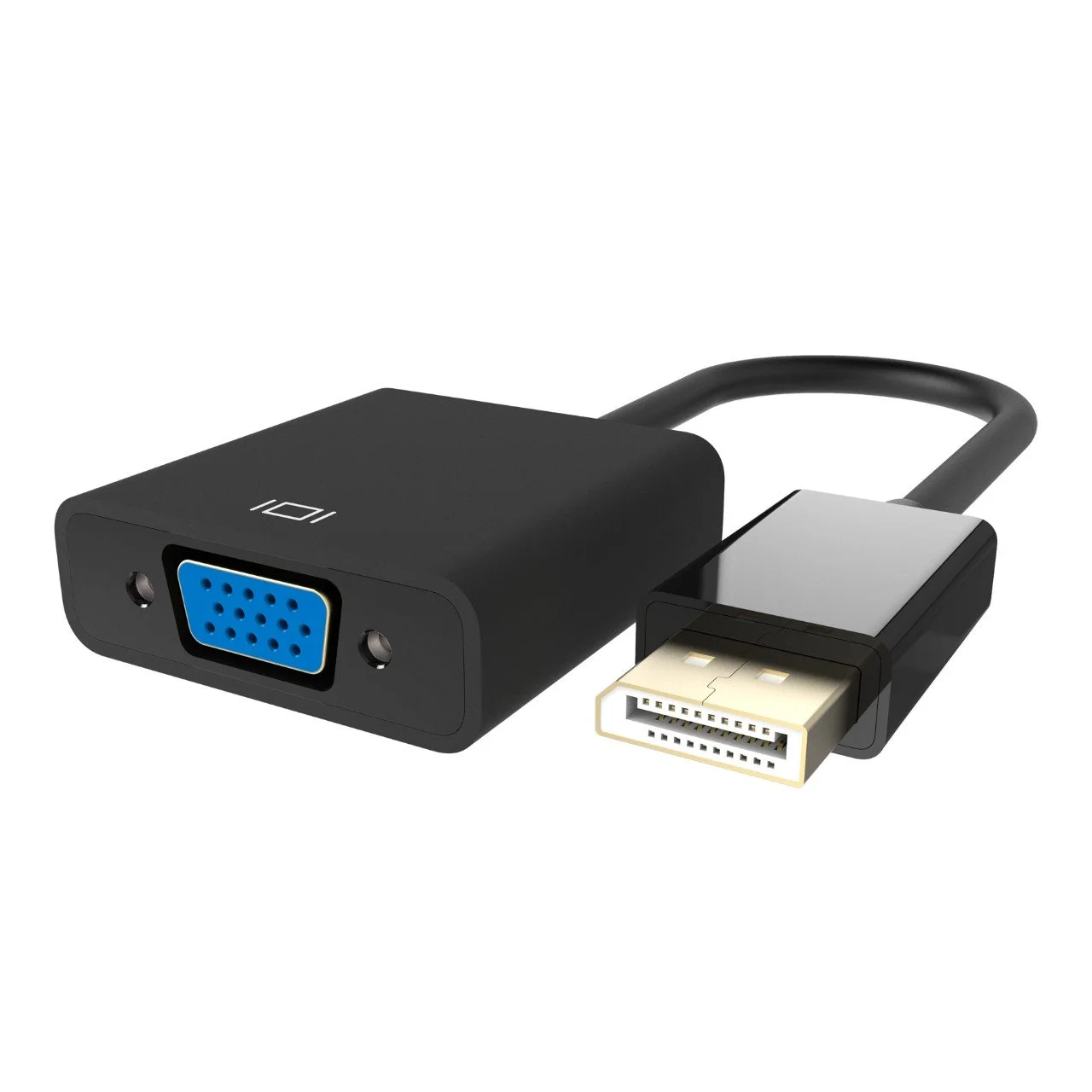 Belkin DisplayPort to VGA Adapter, HD-15, DP M to VGA F - display adapter - 6in DisplayPort/VGA Video Cable - F2CD032B