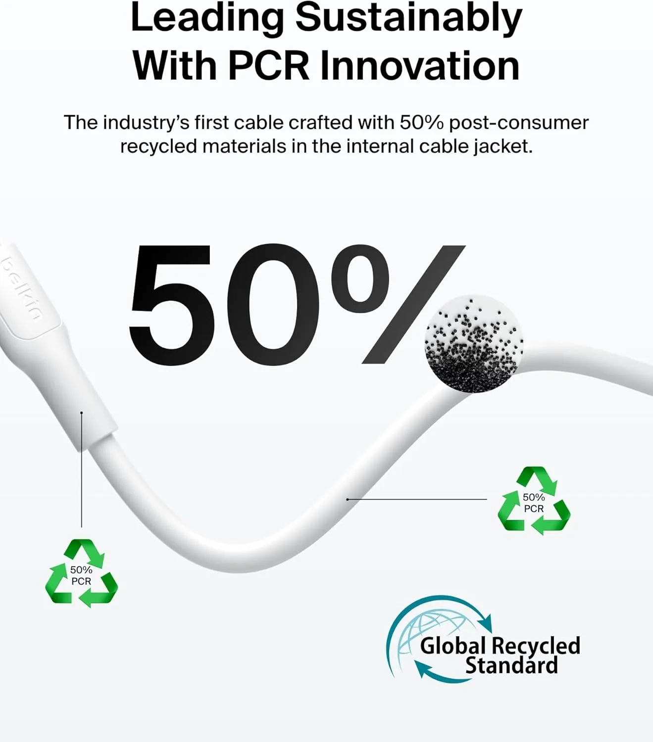 Belkin Eco Braided USB-A to USB-C Cable