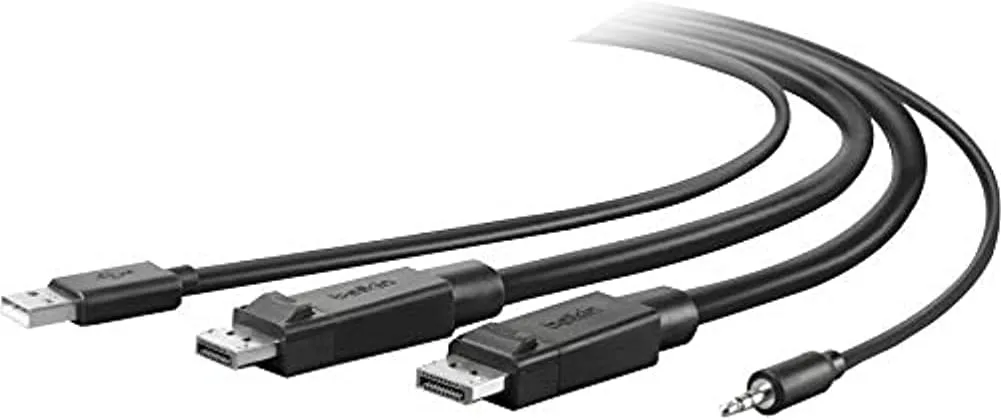 Linksys TAA Dual DP/USB/AUD SKVM CBL, DP M/M; USB A/B