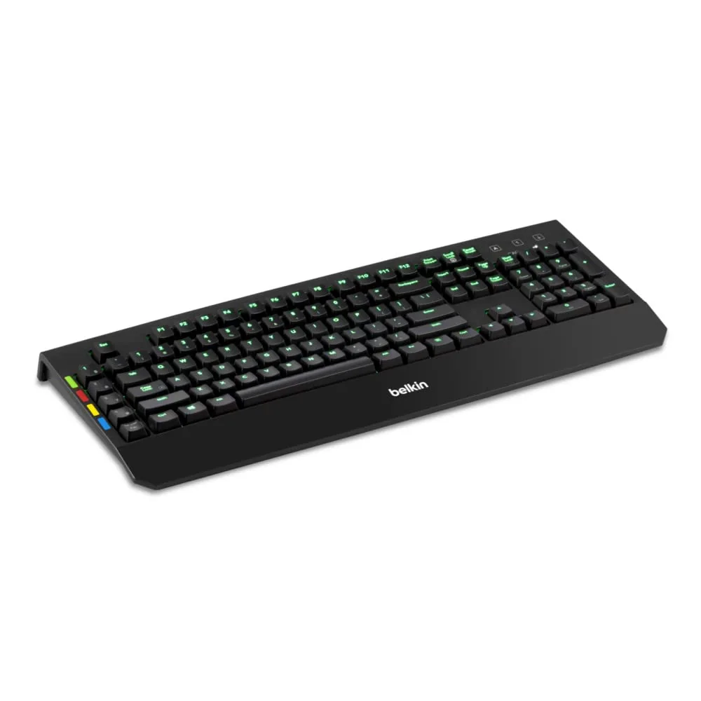 Belkin KVM Remote Control with Integrated Keyboard - Cable Connectivity - USB Interface - Rugged - KVM Switch