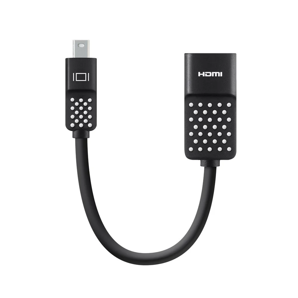 Belkin Mini DisplayPort to HDMI Adapter, 4K - HDMI/Mini DisplayPort A/V Cable - F2CD079BT