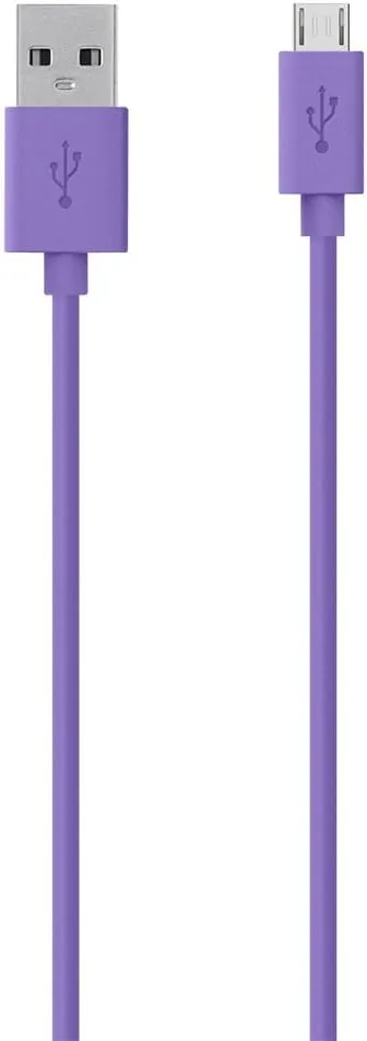 Belkin MIXIT - USB cable - Micro-USB Type B (M) to USB (M) - 4 ft - Purple