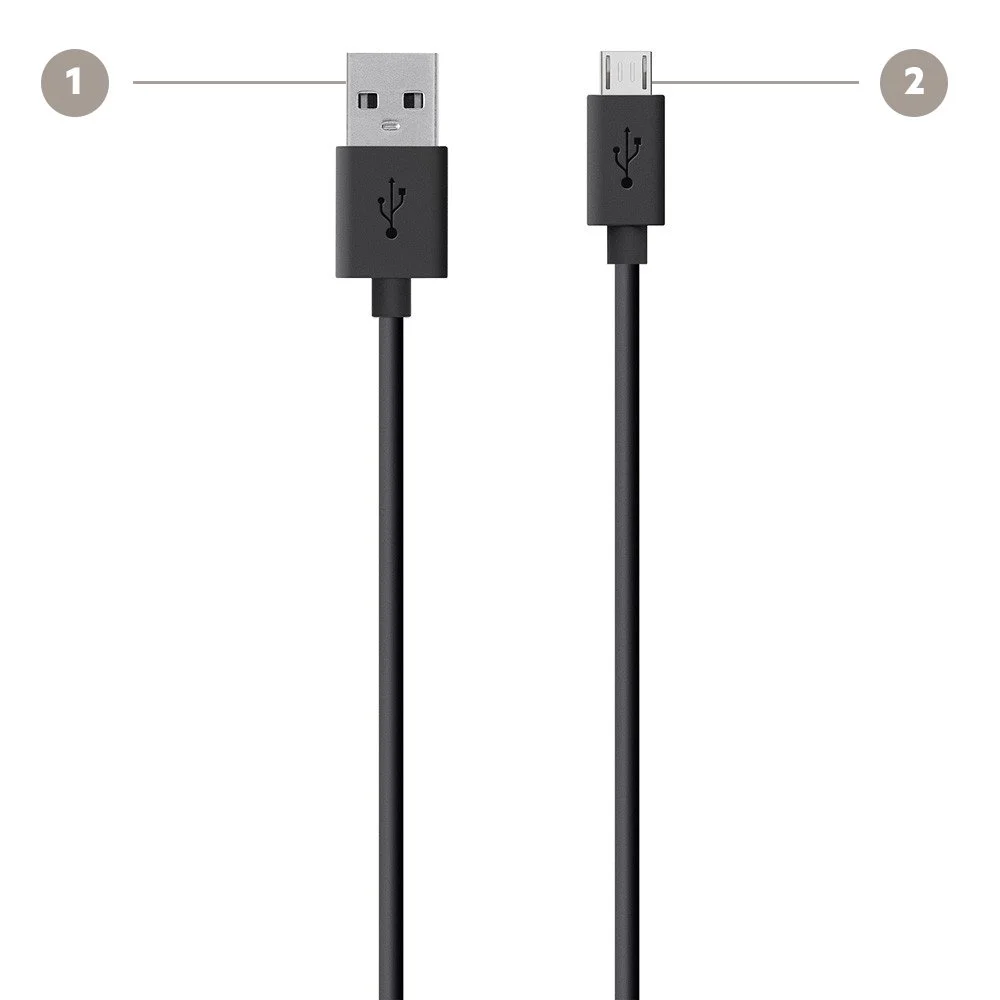 Belkin MIXIT Micro USB Cable for Samsung Phones (Black, 4 Feet) Black 4-Foot Classic Cable