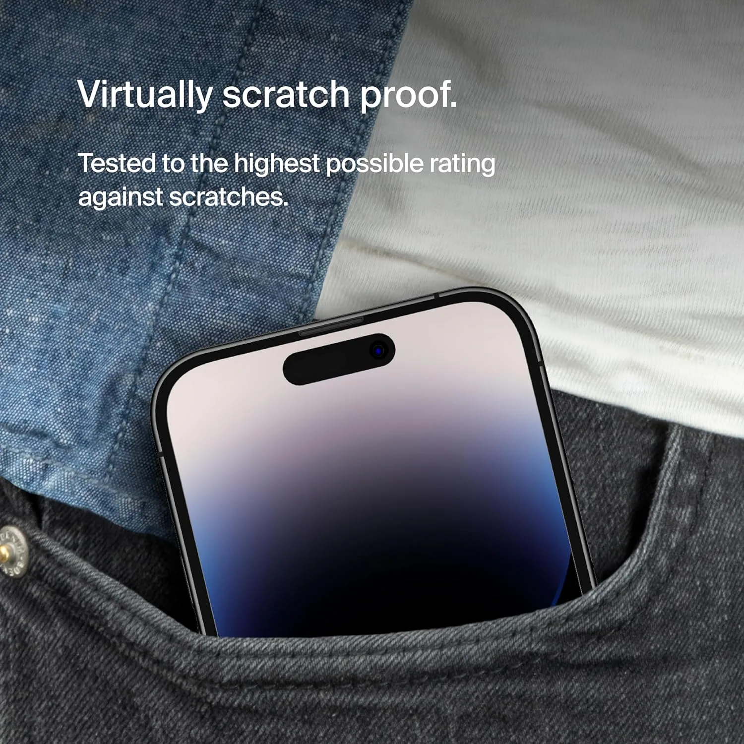 Belkin Tempered Glass Screen Protector for iPhone - Easy Align Tray