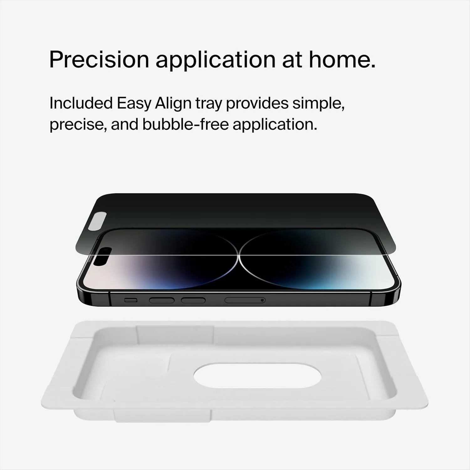 Belkin Tempered Glass Screen Protector for iPhone - Easy Align Tray