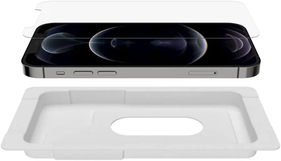 BELKIN ScreenForce TemperedGlass Anti-Microbial Screen Protector for iPhone 12/12 Pro/12 Pro Max
