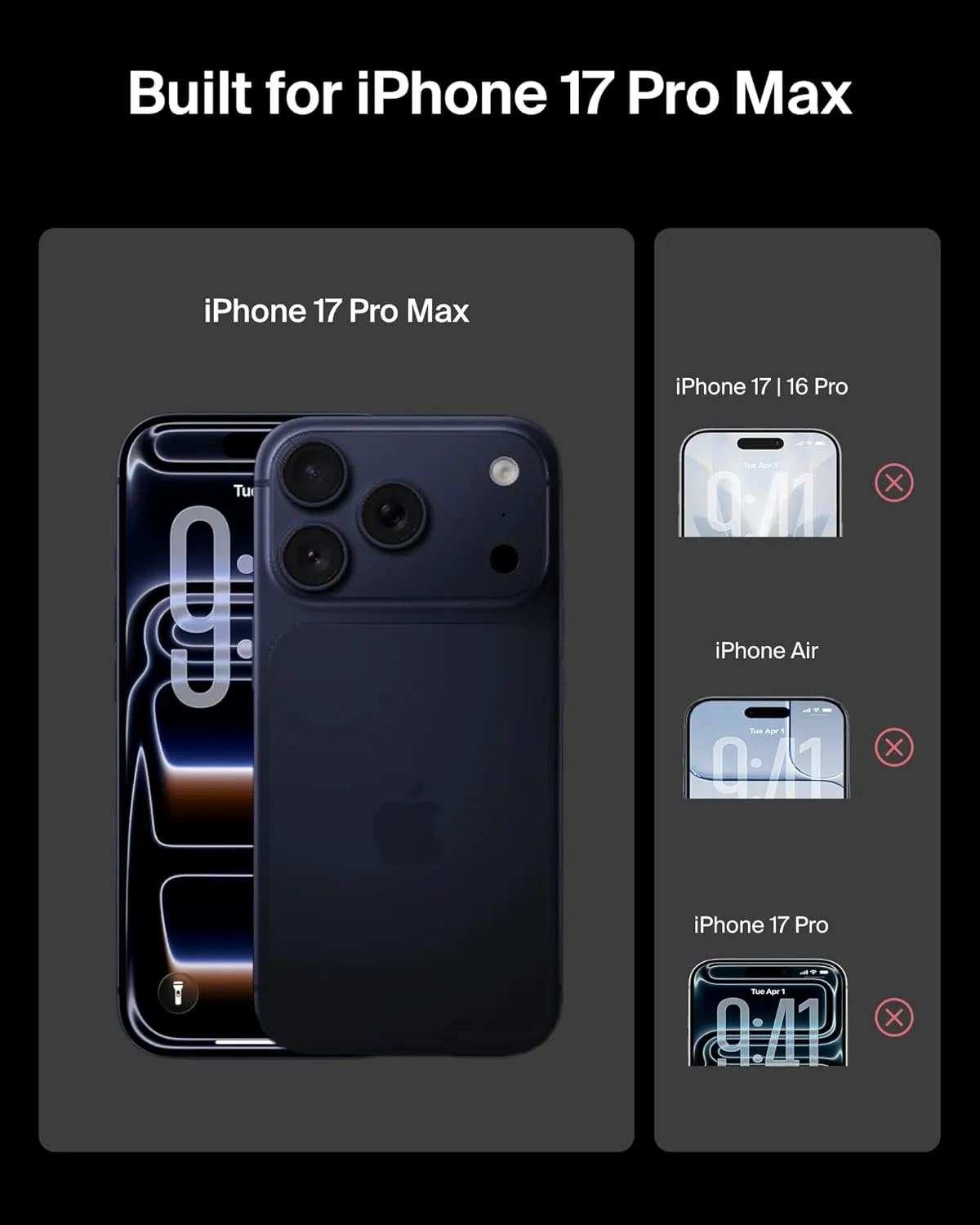 Belkin ScreenForce Screen Protectors for iPhone 17/16 Pro & 17 Pro Max