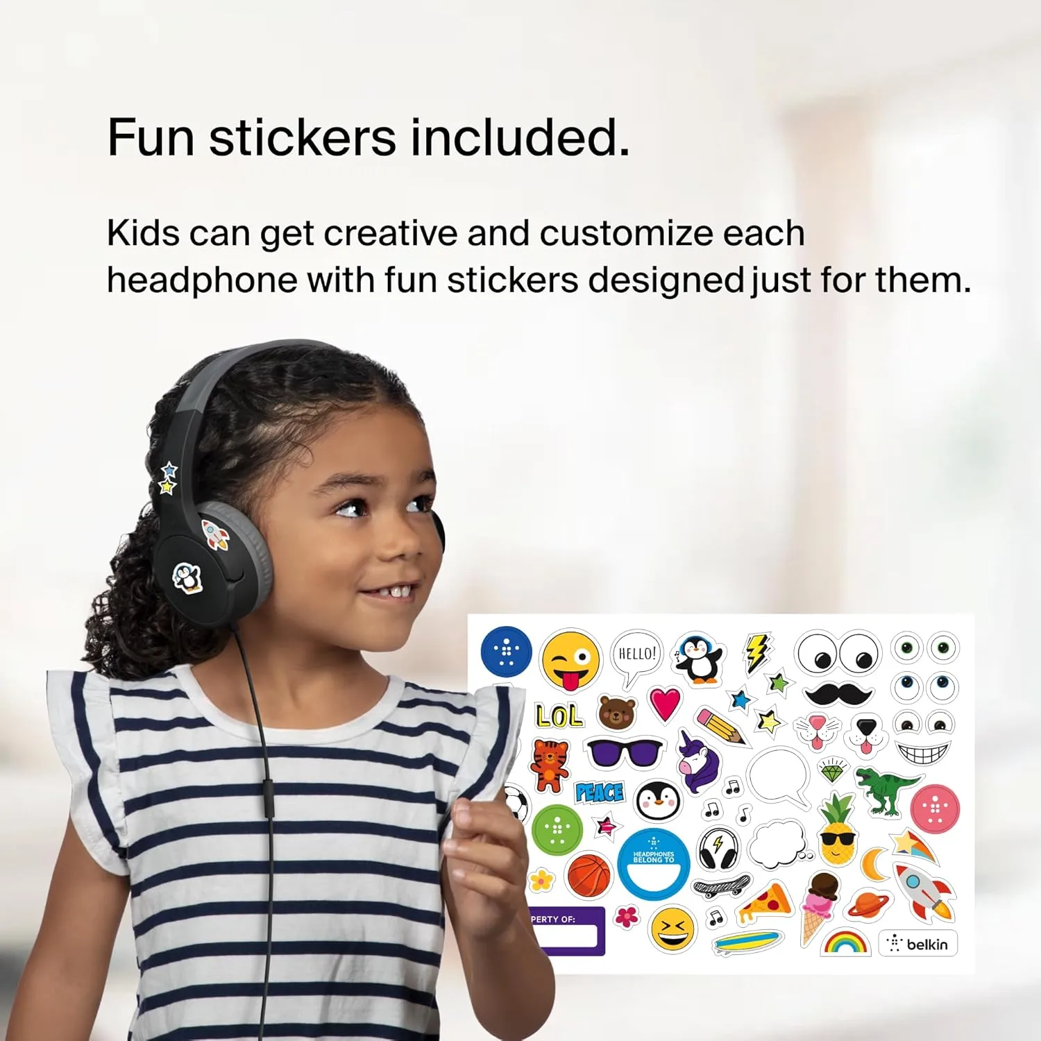 Belkin SoundForm Mini Kids On-Ear Headphones