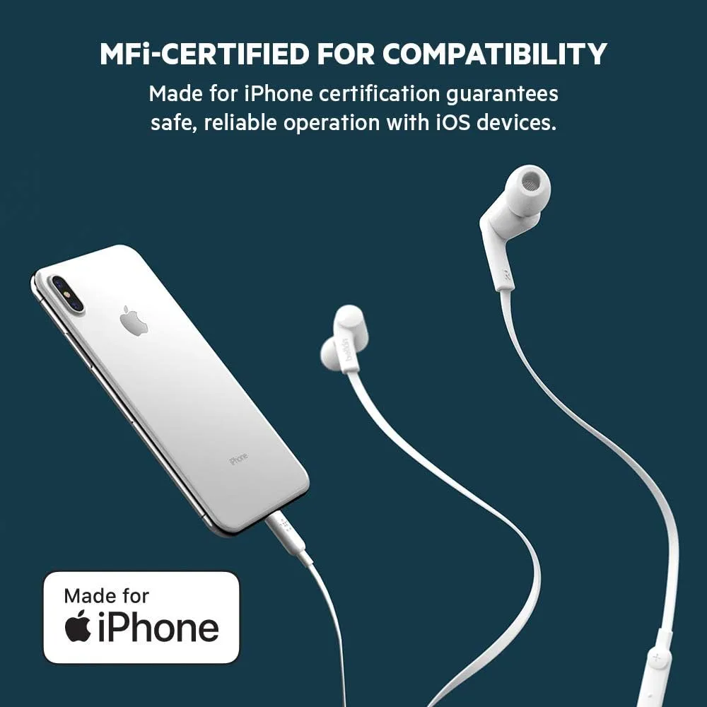 BELKIN SoundForm Wired In-Ear Earbuds with Microphone