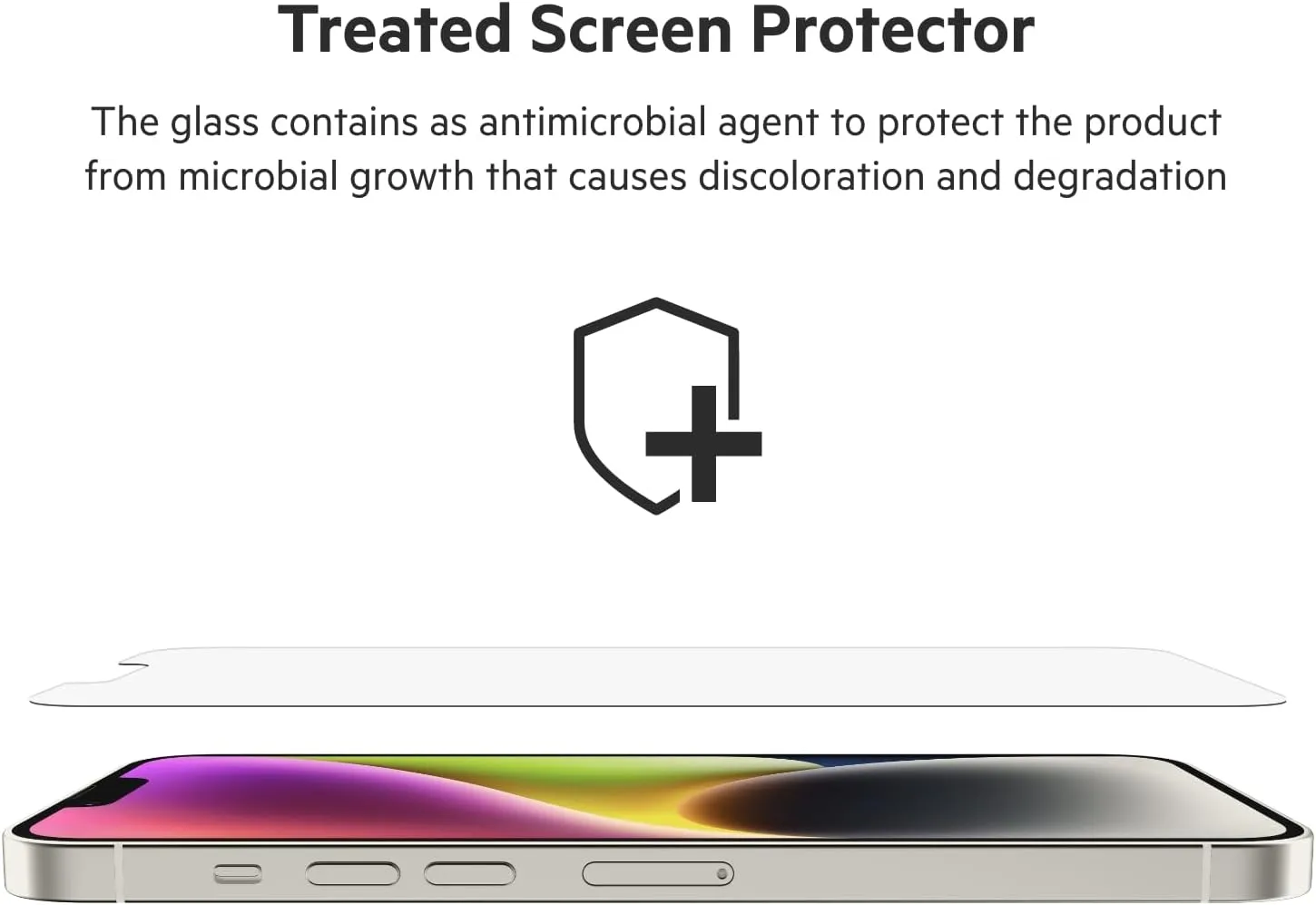 Belkin Tempered Glass Screen Protector for iPhone - Easy Align Tray