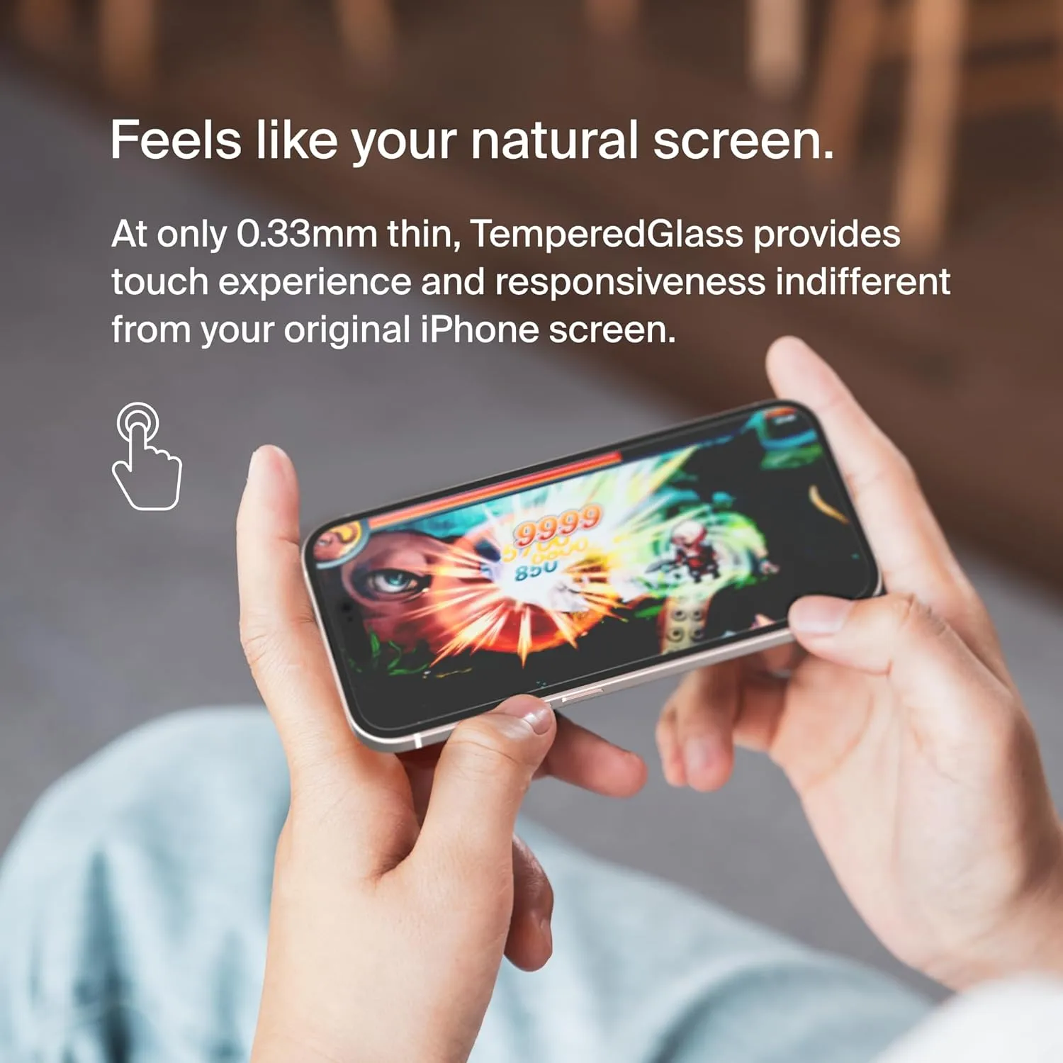 Belkin ScreenForce TemperedGlass Treated Screen Protector for iPhone 15 Pro Max - Slim & Scratch-Resistant
