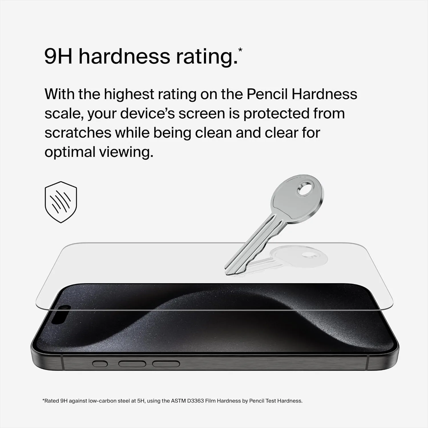 Belkin ScreenForce TemperedGlass Treated Screen Protector for iPhone 15 Pro Max - Slim & Scratch-Resistant
