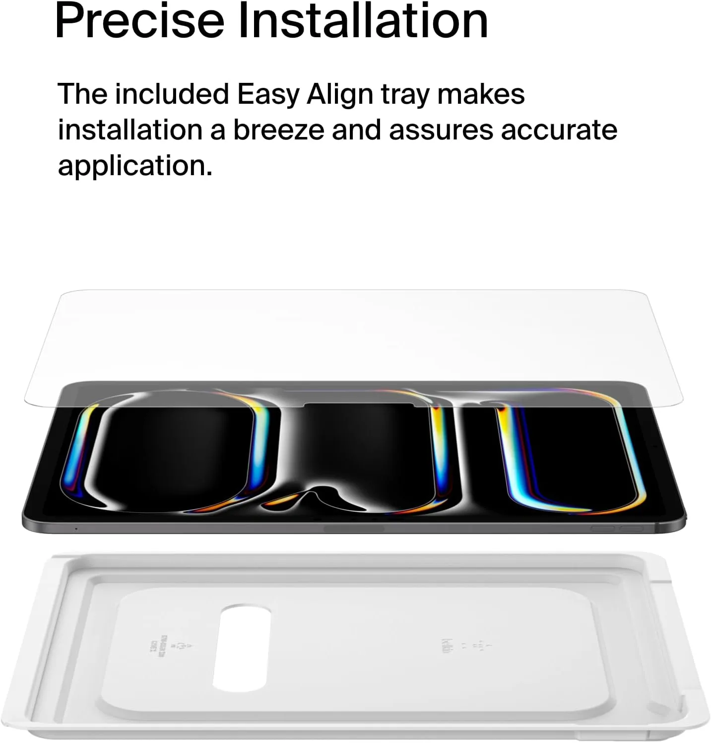 Belkin ScreenForce TemperedGlass Screen Protector for Apple iPad Pro 13" 7th Generation, Thin, Extra Durable