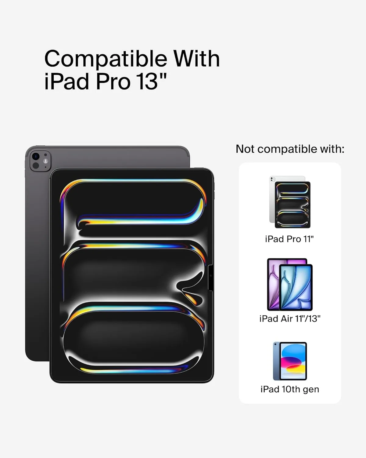 Belkin ScreenForce TemperedGlass Screen Protector for Apple iPad Pro 13" 7th Generation, Thin, Extra Durable