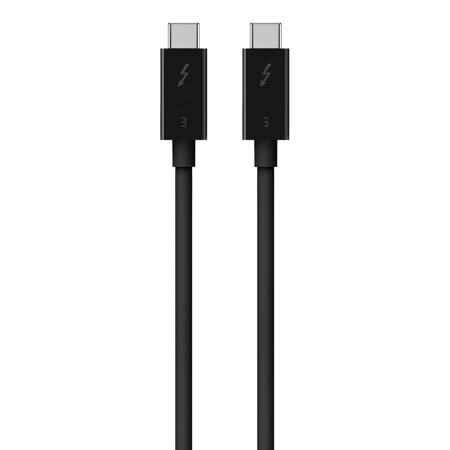 Belkin Thunderbolt 3 Cable (USB-C to USB-C), 100 Watts (1.6 Feet/0.5 Meters) - F2CD084bt0.5MBK, black 1.6 FT