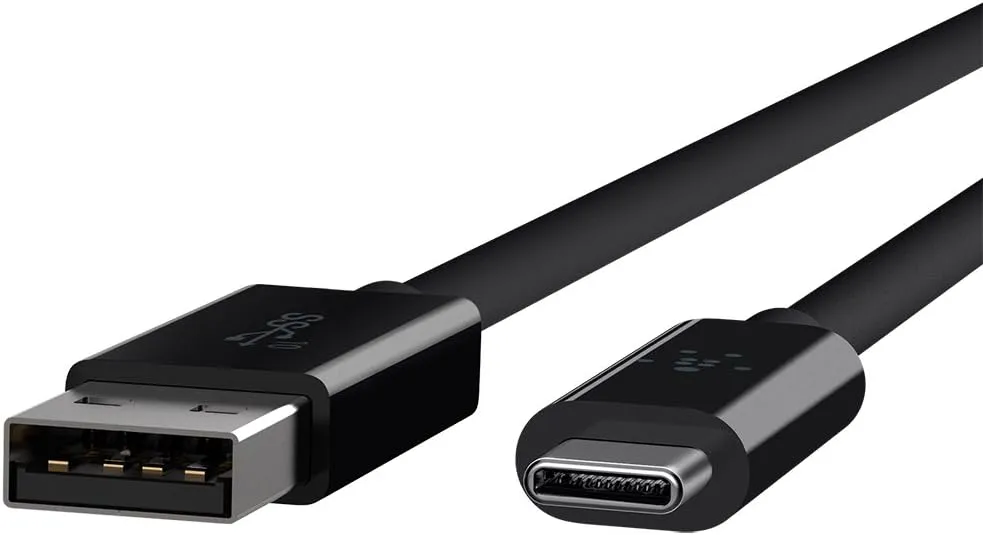 Belkin USB-A to USB-C Cable USB 3.1 10Gbps 3.3ft Black