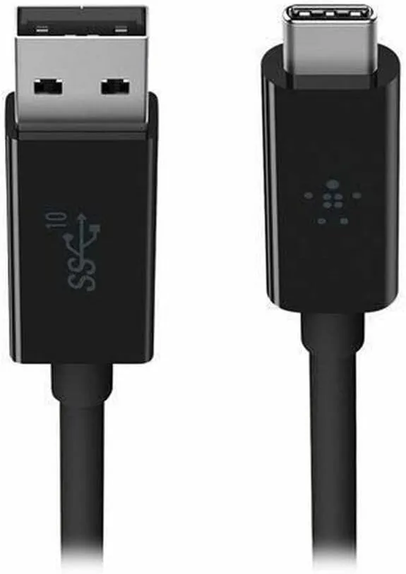Belkin USB-A to USB-C Cable USB 3.1 10Gbps 3.3ft Black