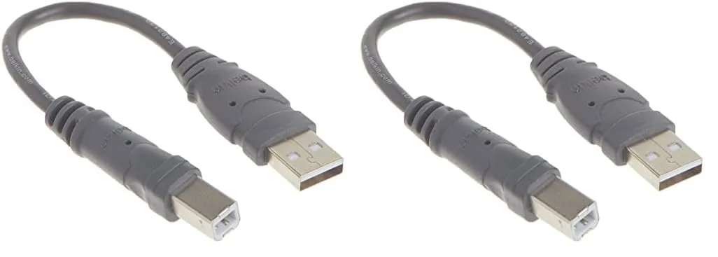 Belkin Pro Series USB 2.0 A/B Device Cable, 6 in, Black