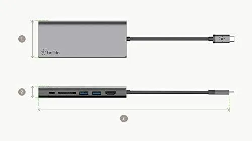 Belkin USB-C Multi-Port Hub & Docking Station for iPad and MacBook