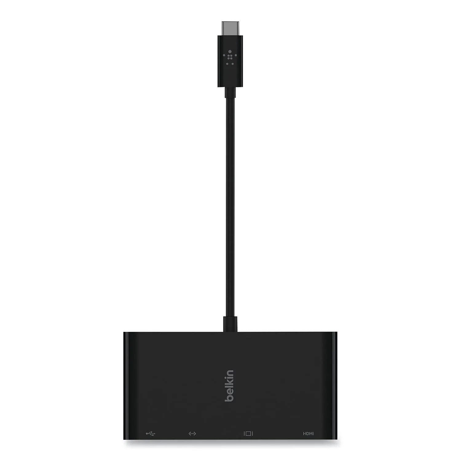 Belkin USB-C Multimedia Adapter - HDMI, Ethernet, USB-A, USB-C, VGA, 4K, Black