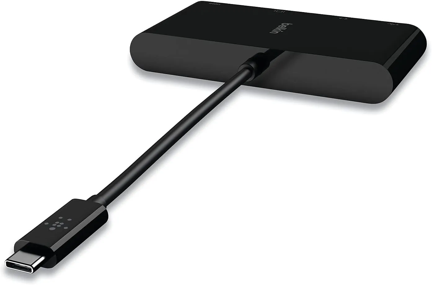 Belkin USB-C Multimedia Adapter - HDMI, Ethernet, USB-A, USB-C, VGA, 4K, Black