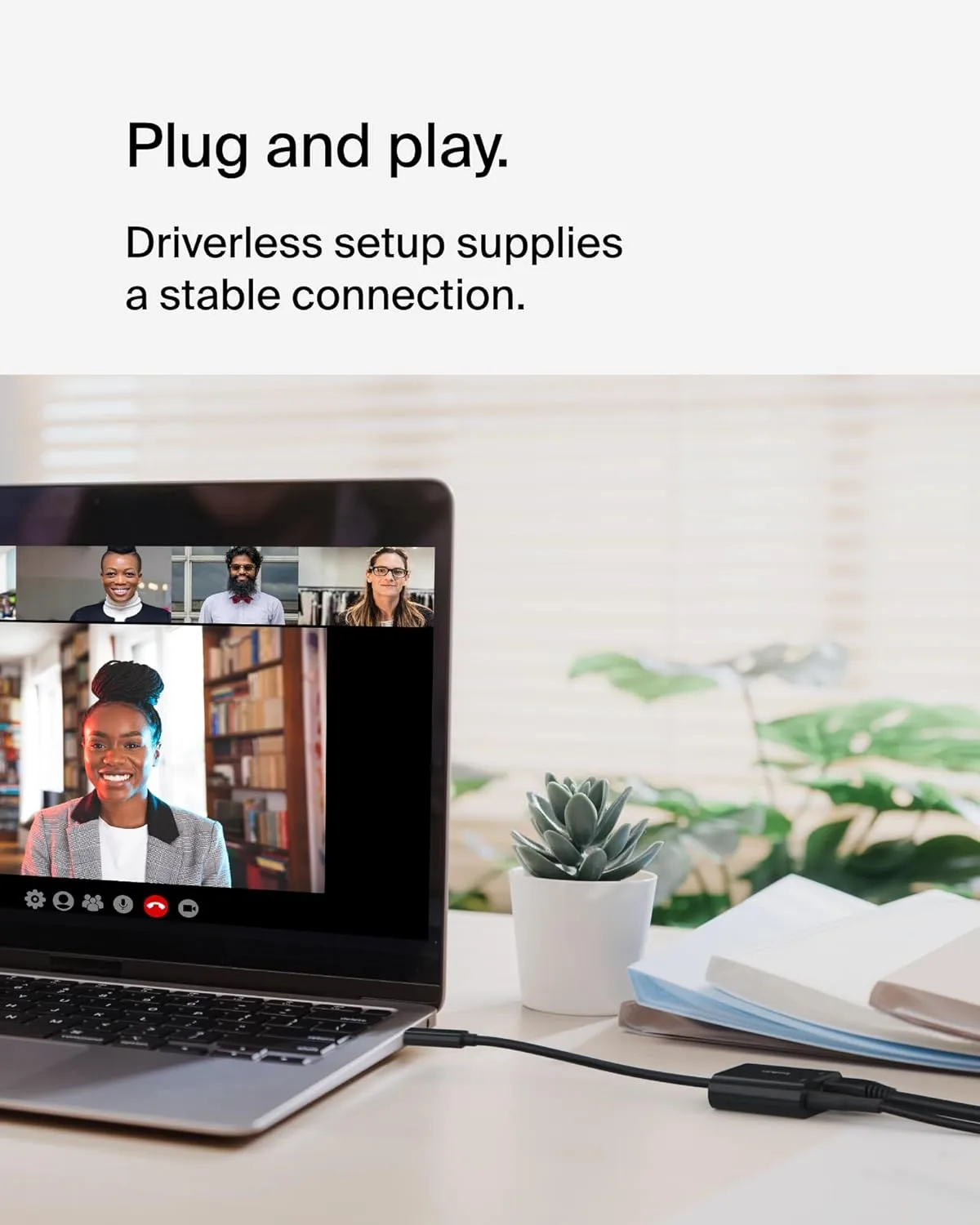 Belkin Connect USB-C to Ethernet + Charge Adapter 100W PD, Gigabit