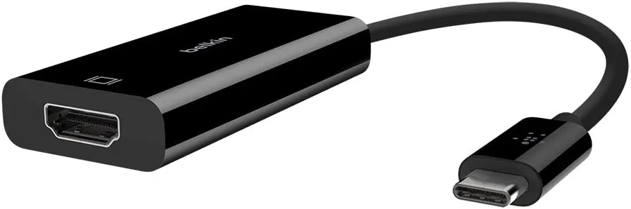 Belkin USB-C to HDMI Adapter, Chromebook Certified - 4K @ 60Hz Video Output, HDMI to USB-C Converter