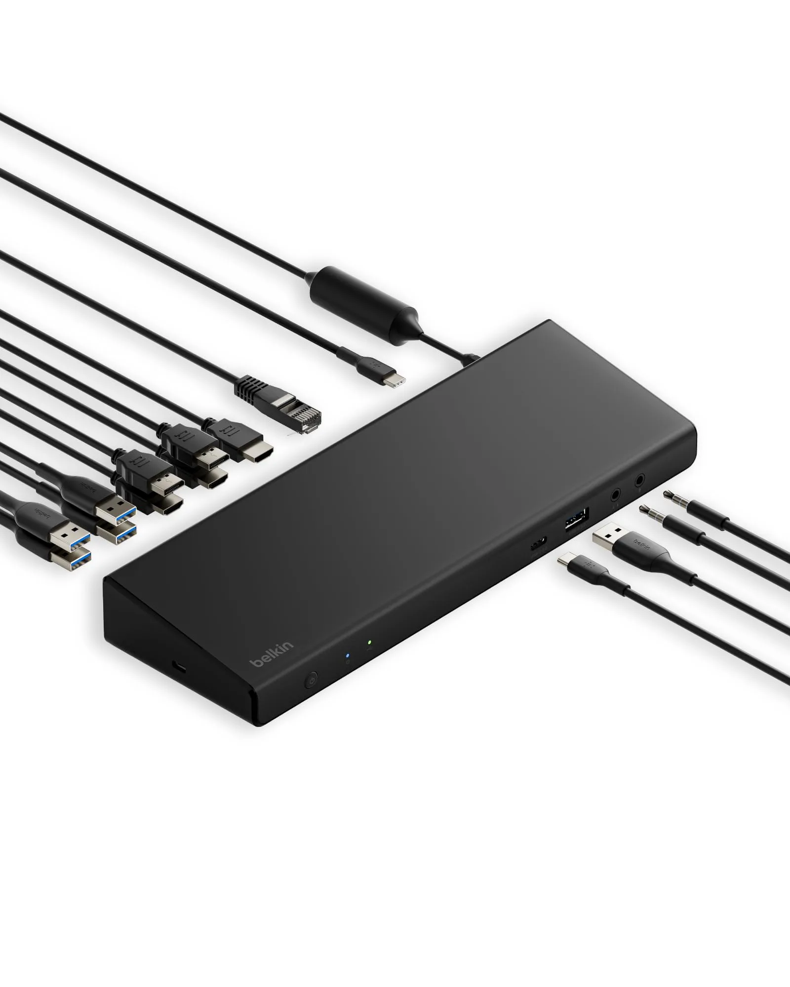Belkin 15-in-1 Universal Triple Display DisplayLink Docking Station Hub w/ 3 HDMI Ports