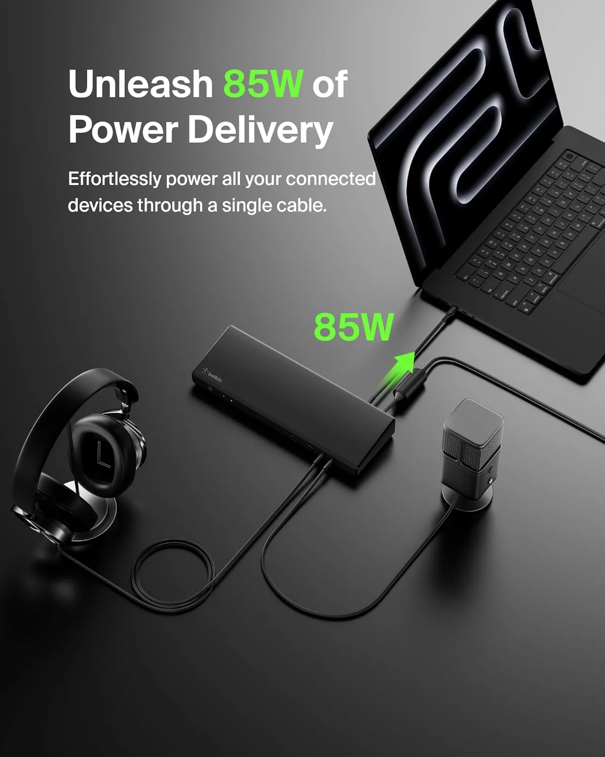 Belkin 15-in-1 Universal Triple Display DisplayLink Docking Station Hub w/ 3 HDMI Ports