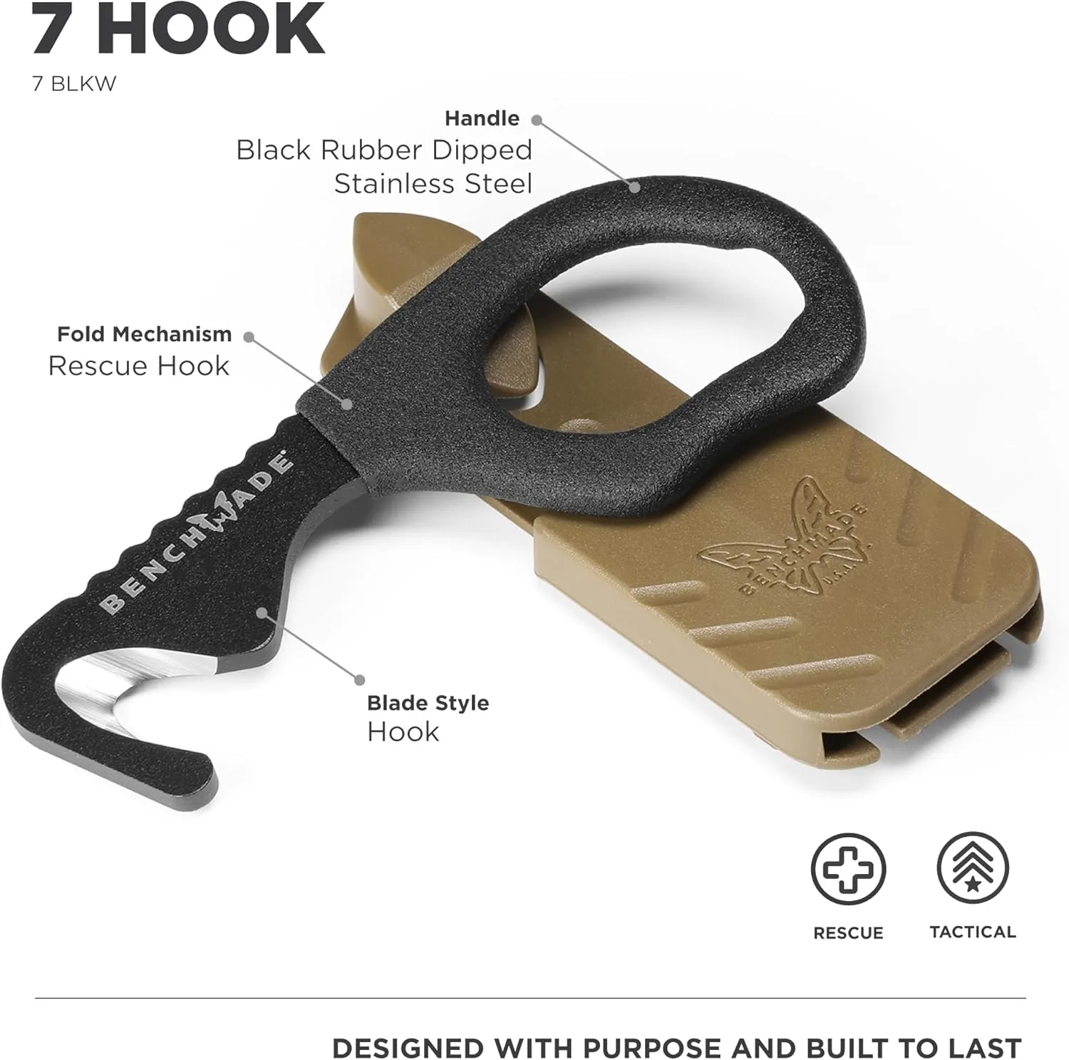 BENCHMADE Rescue Hook Safety Cutter
